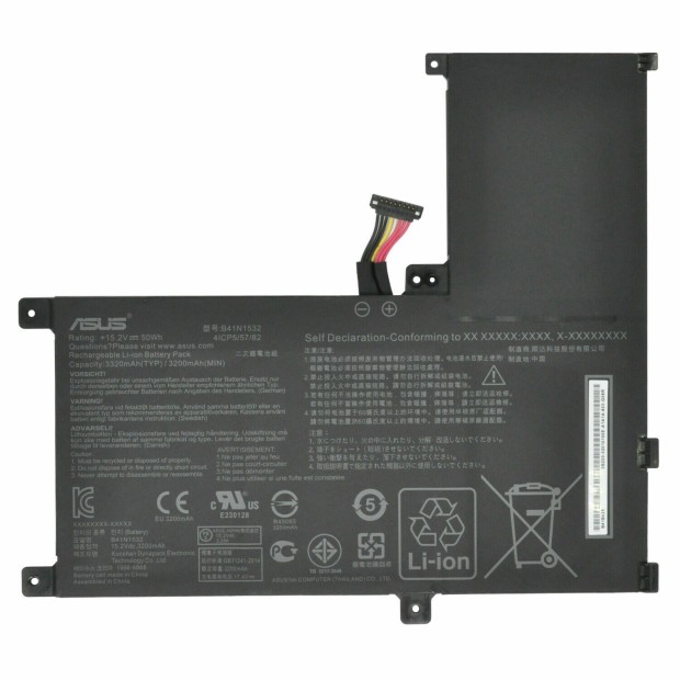 Battery for Asus Q504U B41N1532 - 50Wh (Please note Spec. of original item ) Battery for Asus Q504U B41N1532 - 50Wh (Please note Spec. of original item )