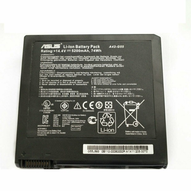 Battery for A42-G55 - 74Wh (Please note Spec. of original item )