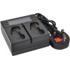 Battery Charger AC Dual for EN-EL4 EN-EL4a UK