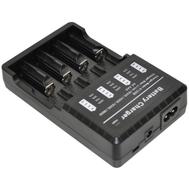 Charger K-135 for 18650 16340 18500 18350 14500 14500 26650 22650 Battery US
