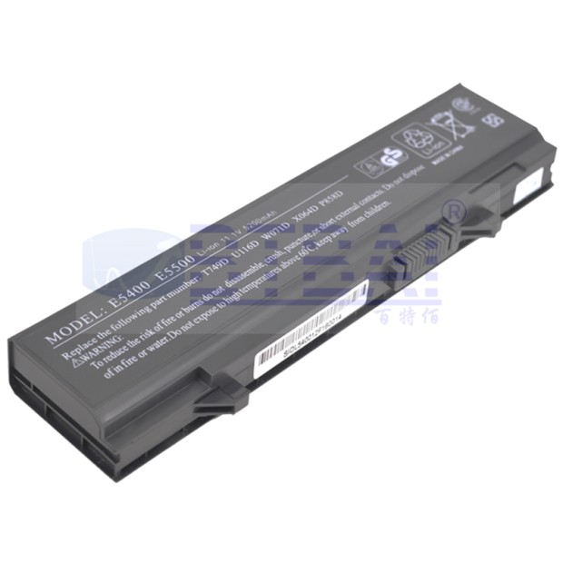 Battery for Dell WU841 T749D 312-0762 Latitude E5510 - 6.6A UK
