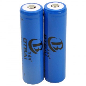 2x 18650 Battery 1200mah Top Button 3.6/3.7V UK